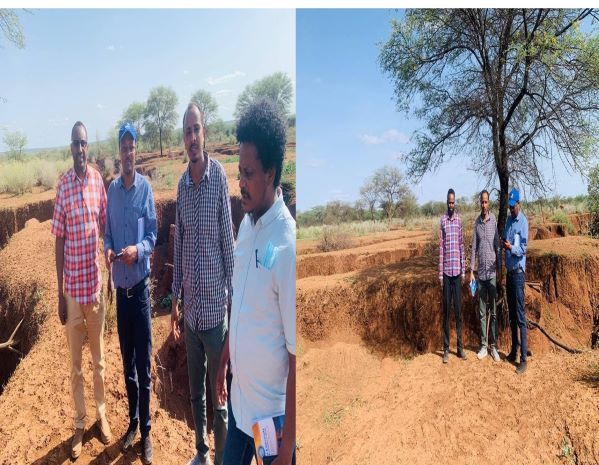 This is the land the weir construction will reduce for expanding in to the community borehole and residential areas